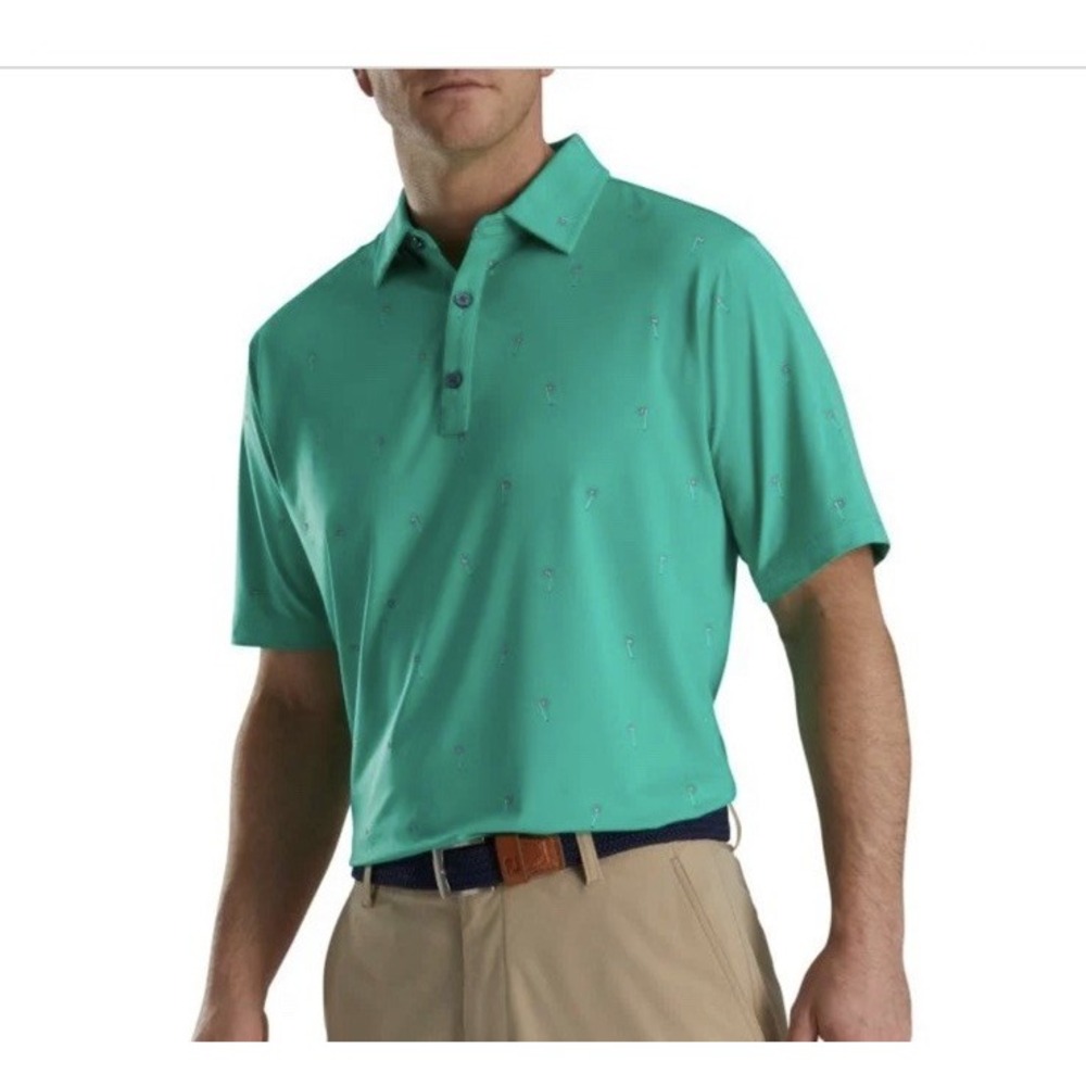 FootJoy Men's Mint Green Polo Shirt